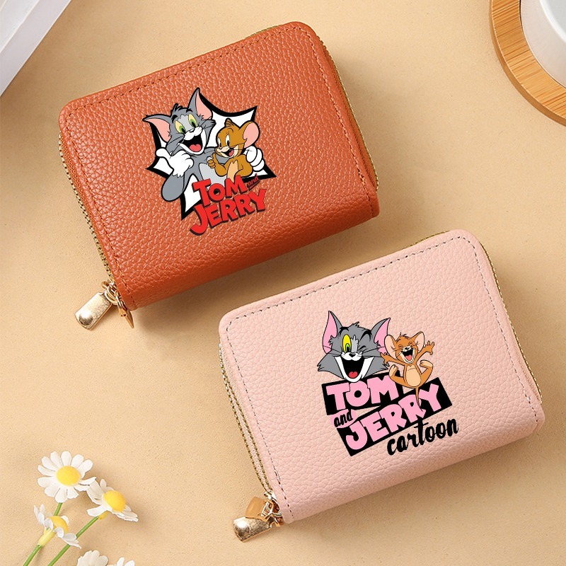 Women'S Xl Bags - ทอมแอนด์เจอร์รี่กระเป๋าใส่บัตรน่ารัก กระเป๋าสตางค์ลายการ์ตูนอนิเมะ กระเป๋าสตางค์พิมพ์ลาย ผู้หญิง ผู้ชาย พกพาสะดวก