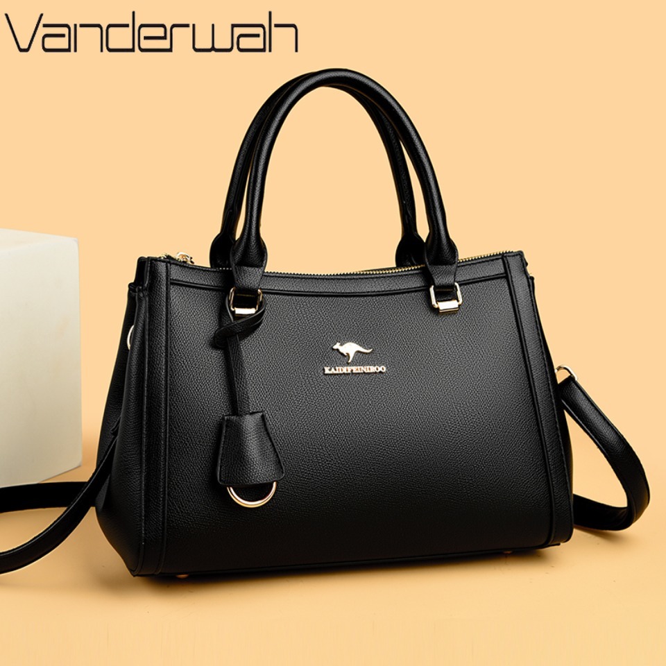 Women'S Work Bags Tote - กระเป๋าถือสะพายไหล่หนัง PU นุ่มยี่ห้อ Kangaroo สำหรับผู้หญิง กระเป๋าถือขนาดเล็กสำหรับคุณแม่
