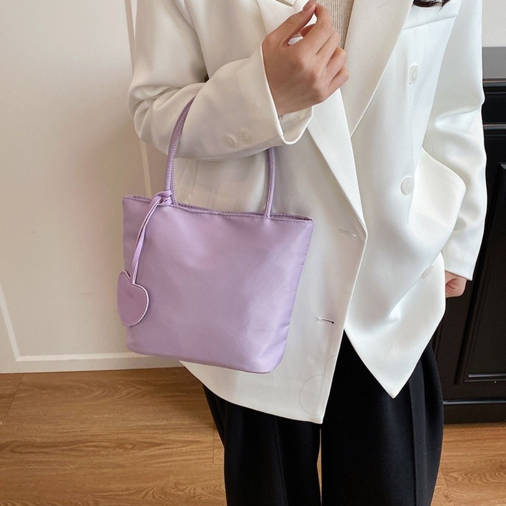 Women'S Tote Bags Designer - กระเป๋าโท้ทมินิสีมาการองใหม่ กระเป๋าสะพายไหล่ขนาดเล็ก น้ำหนักเบา ดีไซน์เข้าได้กับทุกชุด กระเป๋าถือไนลอนสำหรับผู้หญิง