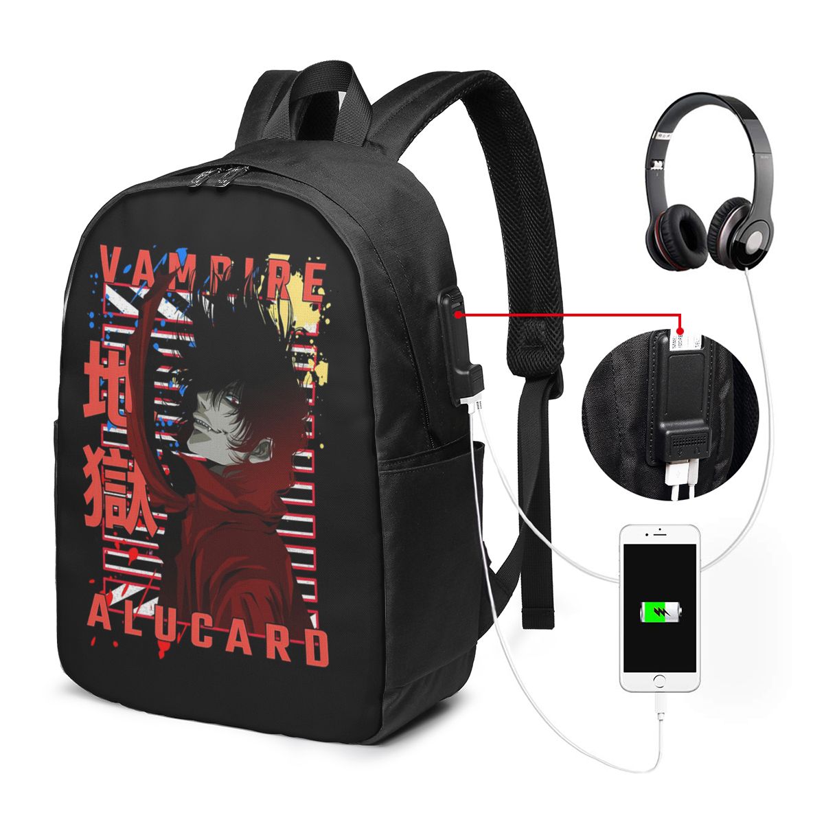Women Bags For College - อัลคาคาร์ด เฮลซิง มังก้ากระเป๋าเป้สะพายหลังกระเป๋าใส่โน๊ตบุ๊คสำหรับเดินทางคอมพิวเตอร์กระเป๋านักเรียนนักศึกษากระเป๋าสะพายแล็ปท็อปสำหรับผู้ชายผู้หญิง