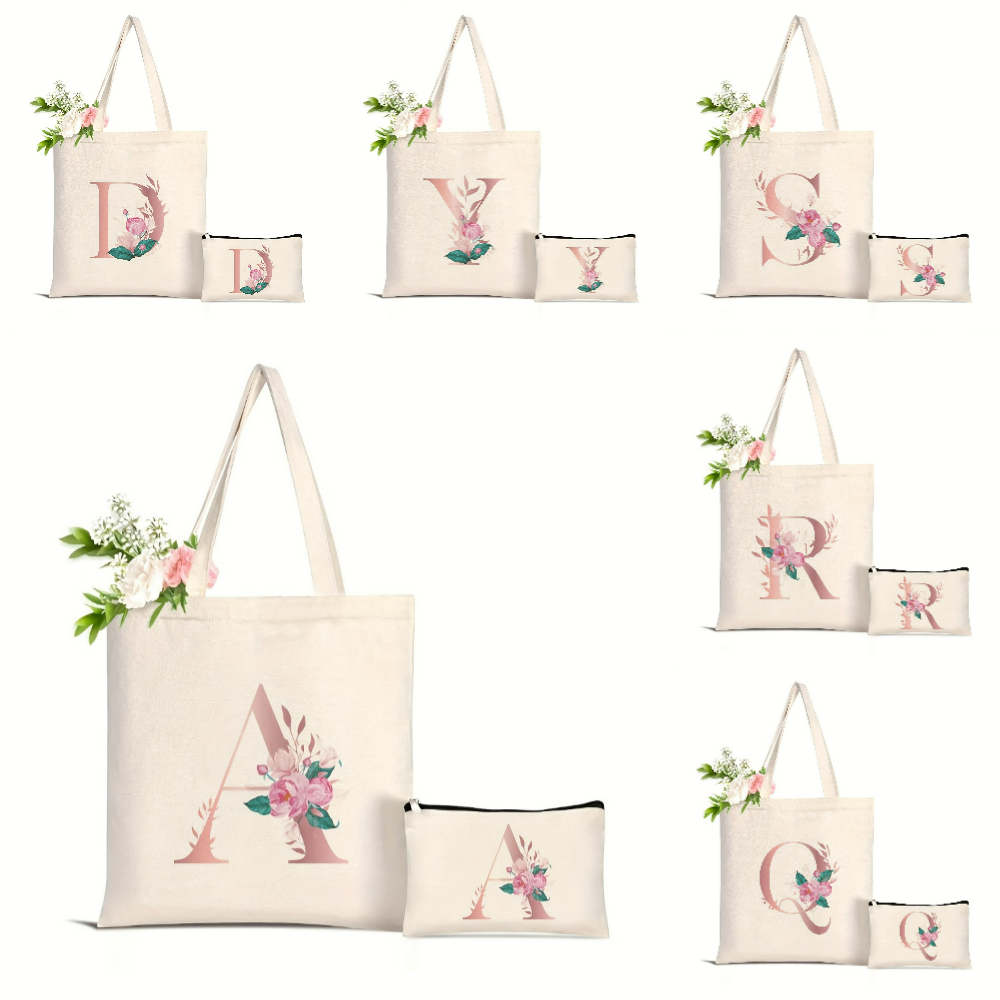 Women'S Tote Bags Designer - กระเป๋าโท้ทลายดอกไม้ 1 ใบ ขนาดใหญ่ ใส่ของได้เยอะ กระเป๋าช้อปปิ้งสำหรับผู้หญิง