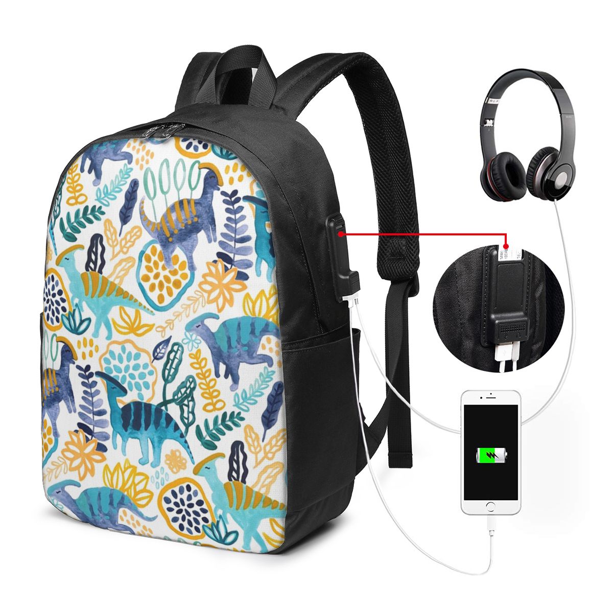 Women Bags For College - กัวเช่ พาราซัวโรโลฟัสกระเป๋าเป้สะพายหลังกระเป๋าใส่โน๊ตบุ๊คสำหรับเดินทางคอมพิวเตอร์กระเป๋านักเรียนวิทยาลัยกระเป๋าใส่แล็ปท็อปกระเป๋าสะพายสำหรับผู้ชายผู้หญิง