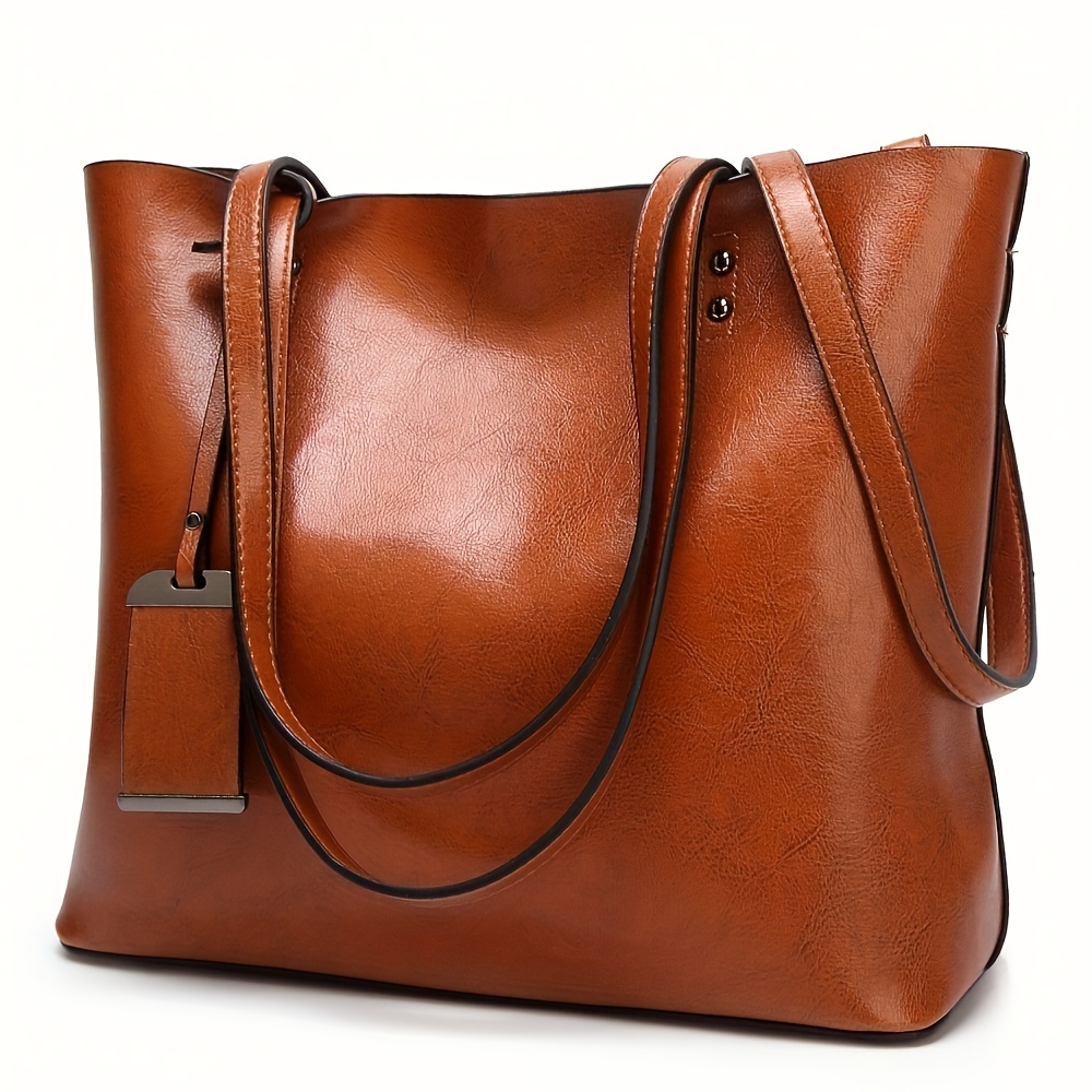 Women'S Work Bags Tote - กระเป๋าหนังผู้หญิงย้อนยุคแฟชั่นคลาสสิกกระเป๋าถือสะพายเอกสารกระเป๋าทำงานกระเป๋าเดินทางกระเป๋าคอมพิวเตอร์พาร์ทิชัน