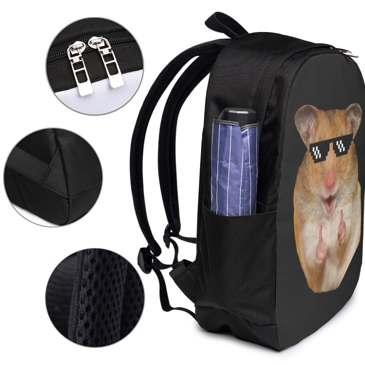 กระเป๋าเป้สะพายหลังลายหนูแฮมสเ - Women Bags For College บทวิจารณ์และราคา