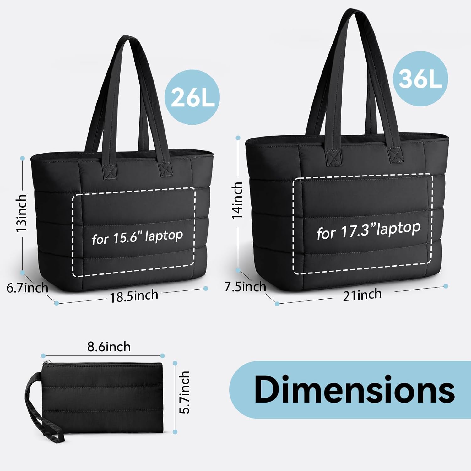 กระเป๋าโท้ทพัฟฟี่สำหรับผู้หญิง - Women'S Work Bags Tote บทวิจารณ์และราคา