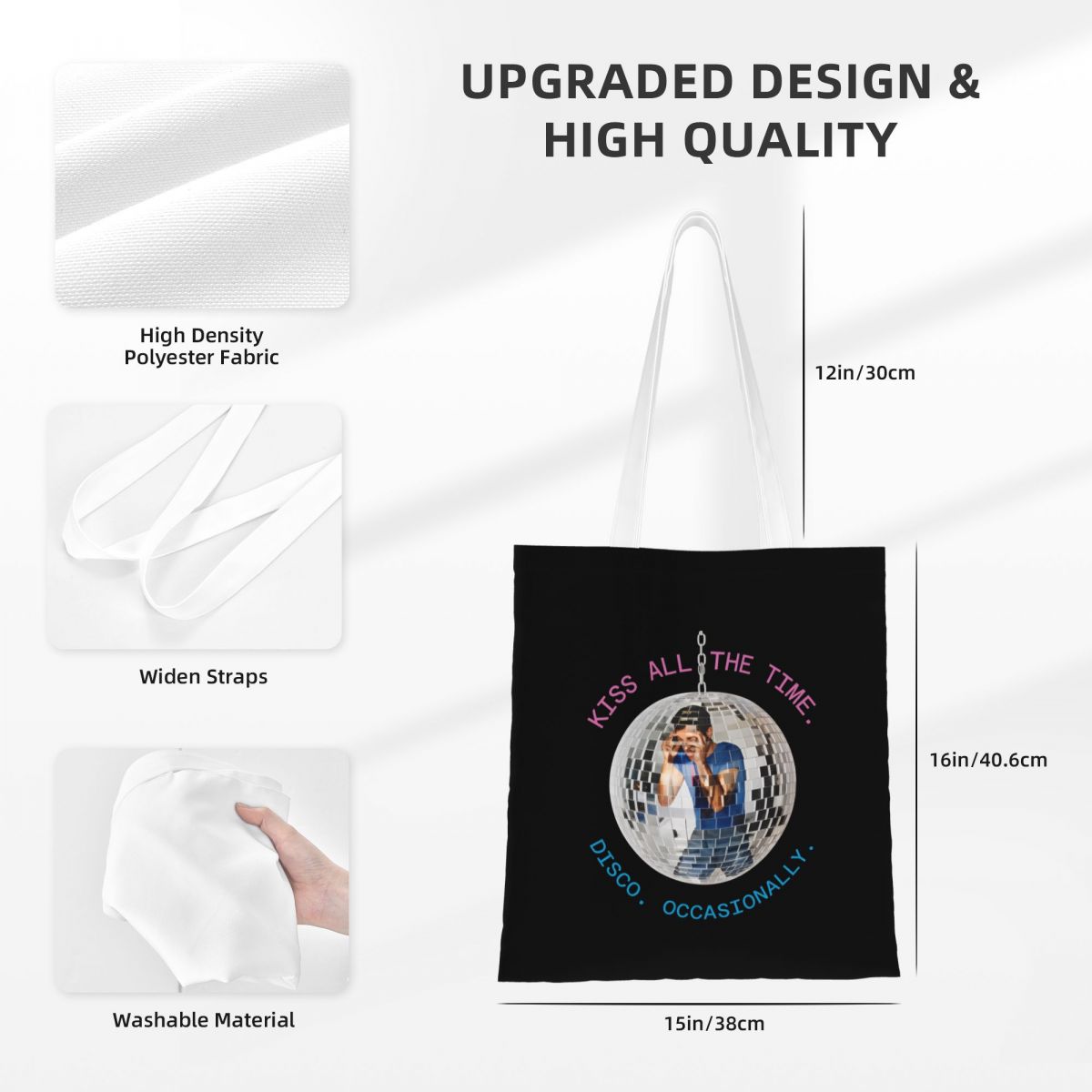 กระเป๋าช้อปปิ้งลายอัลบั้ม Kiss - Women'S Work Bags Designer บทวิจารณ์และราคา