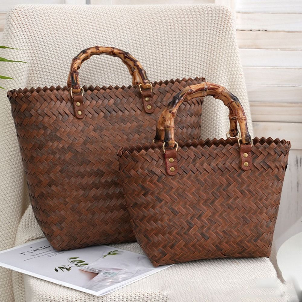 Casual ผู้หญิงทอขนาดใหญ่ความจุ - Crochet Market Bag บทวิจารณ์และราคา