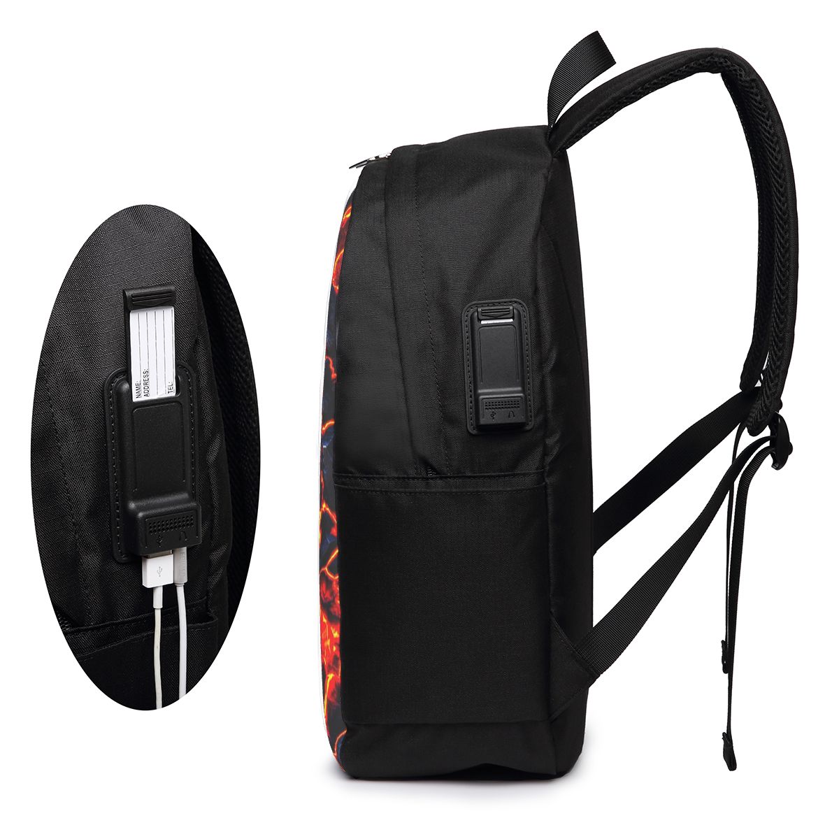 กระเป๋าเป้สะพายหลังลายภูเขาไฟล - Women Bags For College บทวิจารณ์และราคา