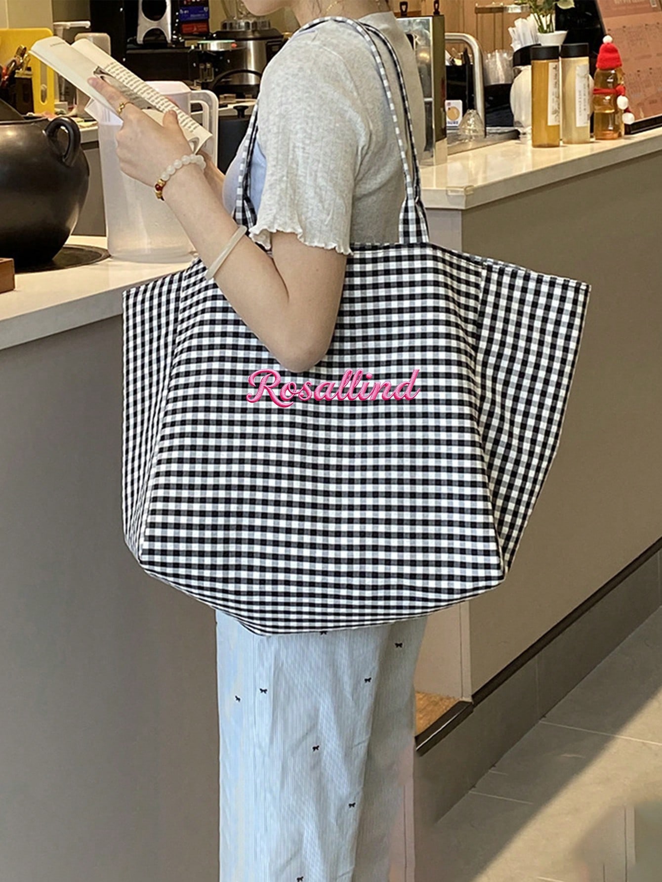 (แบบกำหนดเอง) กระเป๋าสะพายผ้าแ - Women'S Xl Bags บทวิจารณ์และราคา