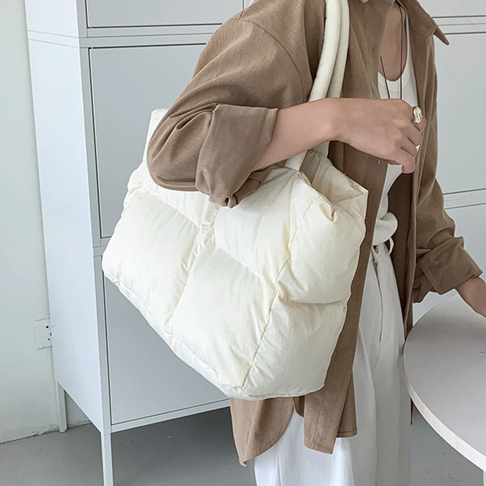 กระเป๋าบุนวมคอตตอนขนาดใหญ่สำหร - Women'S Tote Bags Designer บทวิจารณ์และราคา