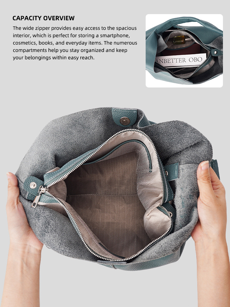 กระเป๋าถือผู้หญิงหนังแท้ Zency - Women'S Xl Bags บทวิจารณ์และราคา