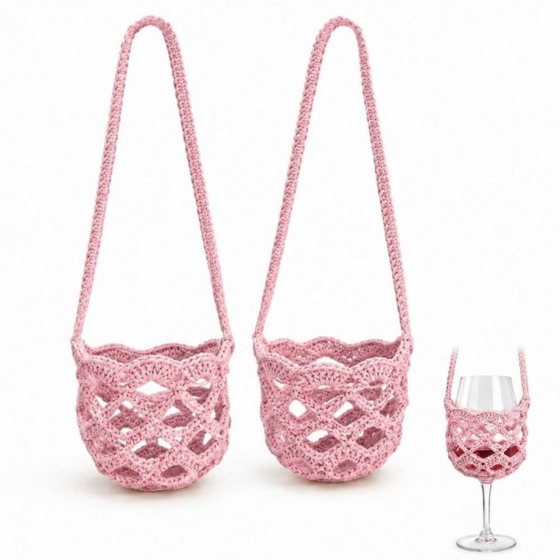 กระเป๋าถือถักโครเชต์แบบเรียบง่ - Crochet Market Bag บทวิจารณ์และราคา