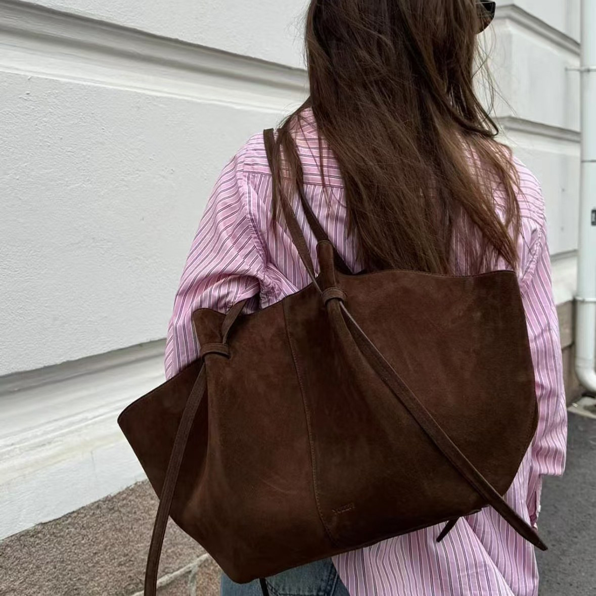 Faux Suede Tote กระเป๋าผู้หญิง - Women'S Tote Bags Designer บทวิจารณ์และราคา