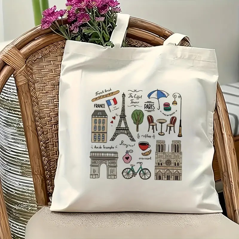 กระเป๋าเดินทางลายปารีสสำหรับผู - Women'S Tote Bags Designer บทวิจารณ์และราคา