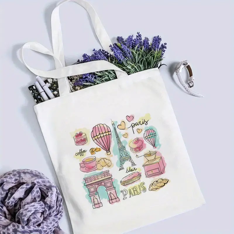 กระเป๋าเดินทางลายปารีสสำหรับผู - Women'S Tote Bags Designer บทวิจารณ์และราคา