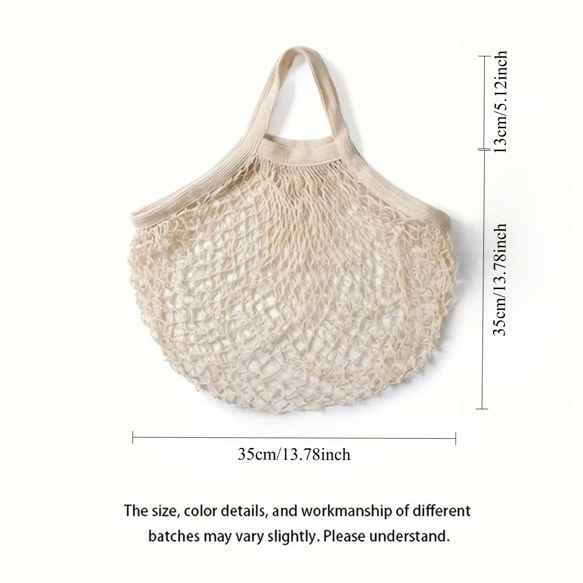 ถุงตาข่ายผ้าฝ้ายแบบใช้ซ้ำได้ ถ - Crochet Market Bag บทวิจารณ์และราคา