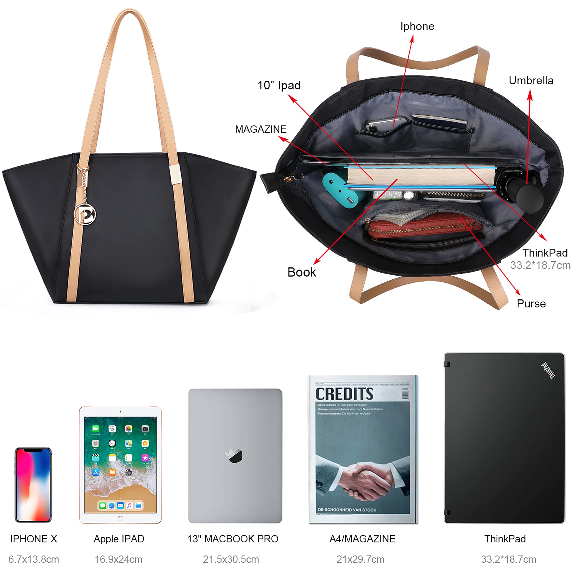 กระเป๋าโท้ท Pomelo Best พร้อมซ - Women'S Best Bags For Work บทวิจารณ์และราคา