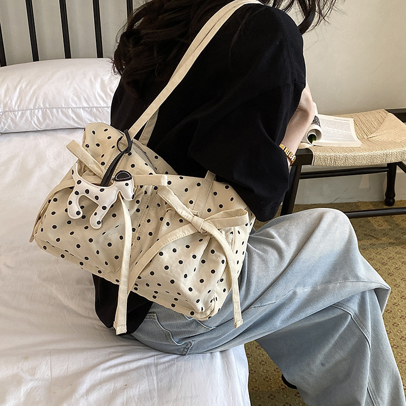 กระเป๋าโท้ทลายจุดแฟชั่นใหม่สำห - Women'S Tote Bags Designer บทวิจารณ์และราคา