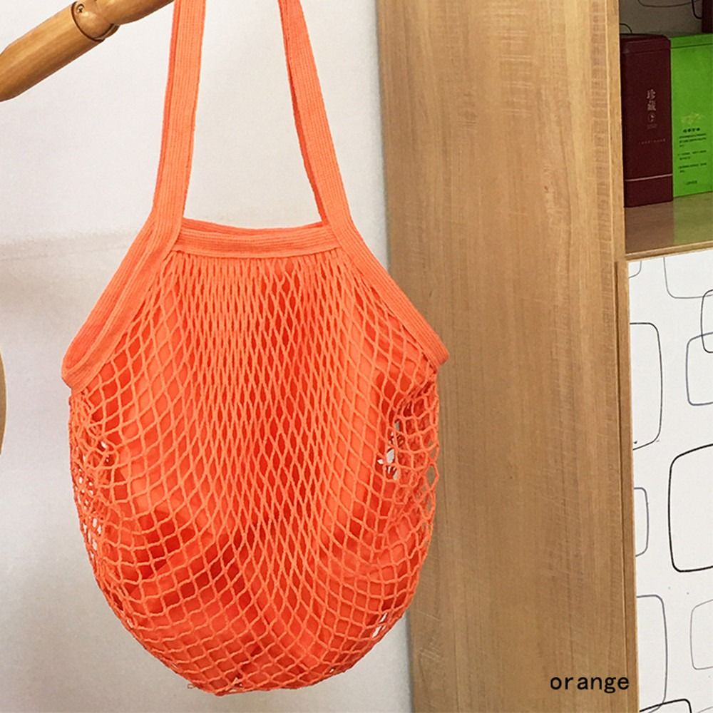 ถุงผ้าฝ้ายทนทาน ถุงตาข่ายใส่ขอ - Crochet Market Bag บทวิจารณ์และราคา