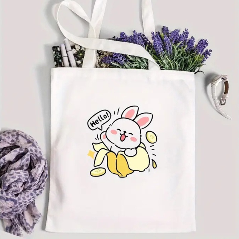กระเป๋าผ้าแคนวาสพิมพ์ลายแพนด้า - Women Bags For College บทวิจารณ์และราคา