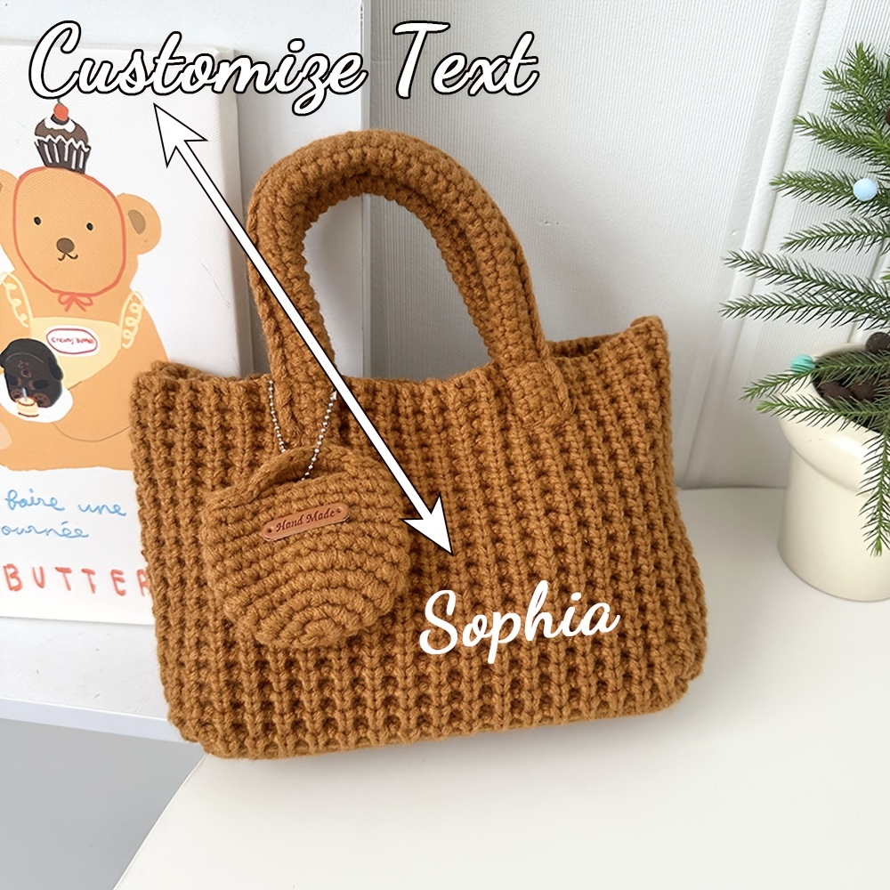 กระเป๋าถือถักไหมพรมแบบสั่งทำพิ - Crochet Market Bag บทวิจารณ์และราคา