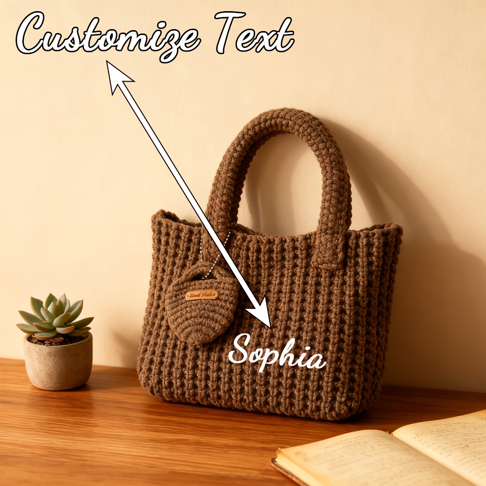กระเป๋าถือถักไหมพรมแบบสั่งทำพิ - Crochet Market Bag บทวิจารณ์และราคา